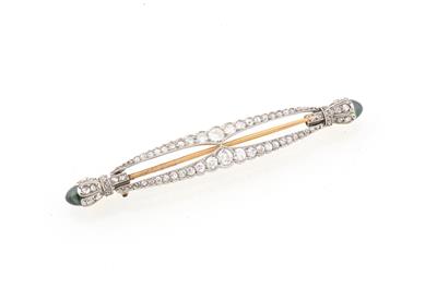 Diamant Saphirbrosche - Exquisite jewellery