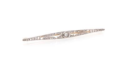 Diamantbrosche zus. ca.0,40 ct - Exquisite jewellery
