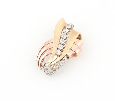 Diamantbrosche zus. ca. 1,70 ct - Exquisite jewellery