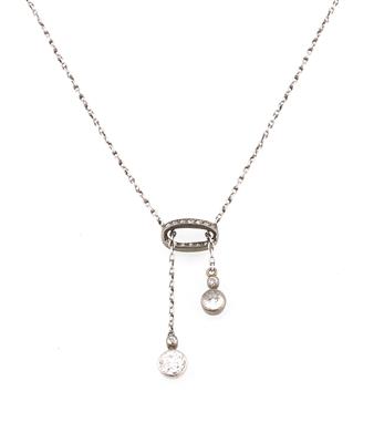 Diamantcollier zus. ca. 1 ct - Erlesener Schmuck