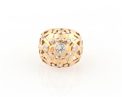 Diamantring zus. ca. 1 ct - Exquisite jewellery