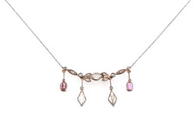 Diamant Rubincollier - Erlesener Schmuck