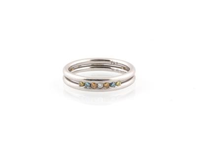 Ring mit tlw. behandelten Brillanten zus. ca. 0,15 ct - Exquisite jewellery