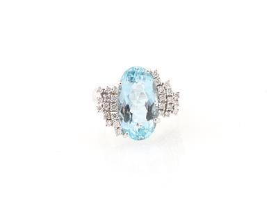 Brillant Aquamarinring - Erlesener Schmuck