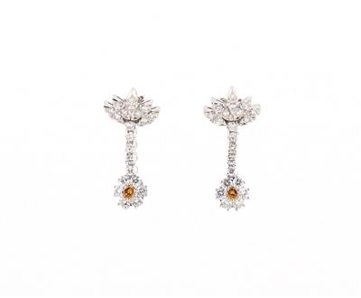 Brillant Ohrsteckgehänge zus. ca. 2 ct - Exquisite jewellery