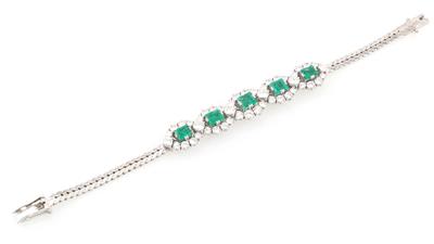 Brillant Smaragd Armband - Exquisite jewellery