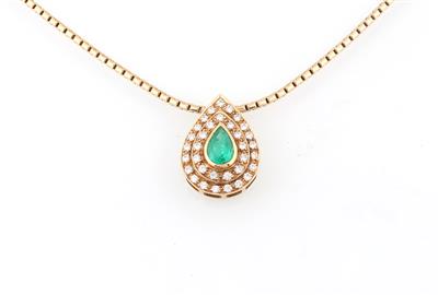 Brillant Smaragdanhänger - Exquisite jewellery
