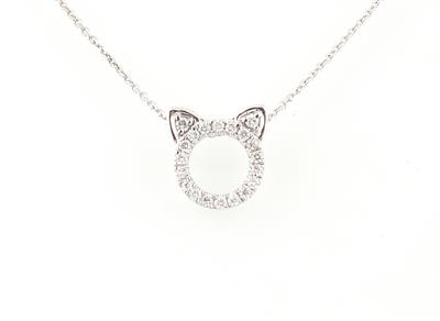 Brillantcollier Katzenkopf - Exquisite jewellery