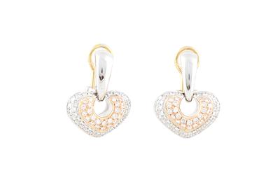 Brillantohrclips zus. ca. 1,20 ct - Exquisite jewellery