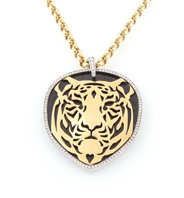 Carrera y Carrera Diamantanhänge Tiger zus. ca. 0,56 ct - Exquisite jewellery