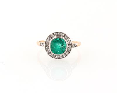 Diamant Smaragdring - Erlesener Schmuck