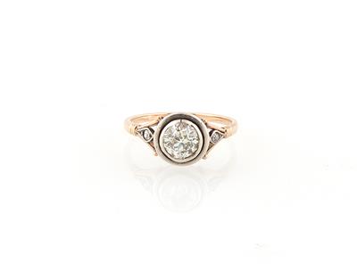 Altschliff Diamantring zus. ca. 1 ct - Erlesener Schmuck