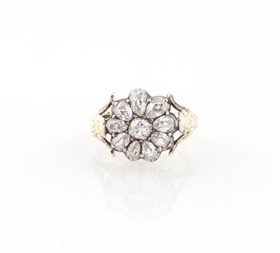 Altschliffdiamant Ring zus. ca. 2,20 ct - Gioielli scelti