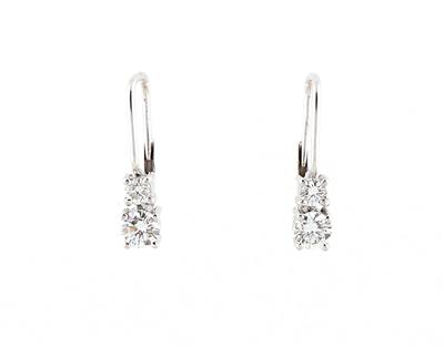 Brillantohrringe zus. ca. 0,85 ct - Exquisite jewellery