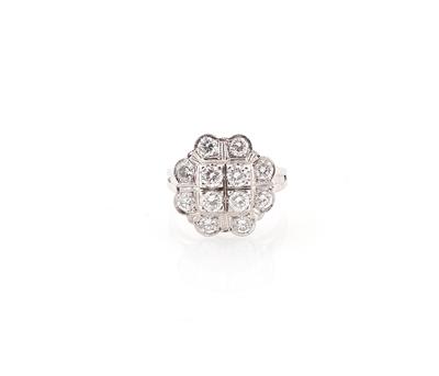 Brillantring zus. ca. 1,40 ct - Erlesener Schmuck