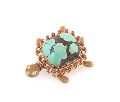 Brosche Schildkröte - Exquisite jewellery