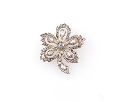 Diamantbrosche zus. ca. 1,00 ct - Exquisite jewellery