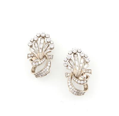 Zwei Diamant Kleiderclips zus. ca. 5 ct - Exquisite jewellery