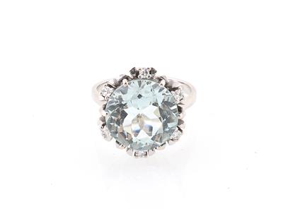 Aquamarinring ca. 4,80 ct - Gioielli scelti