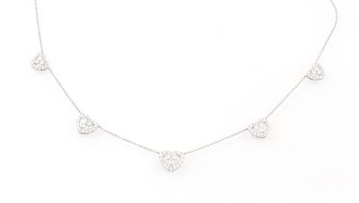 Brillantcollier zus. ca.1,70 ct - Exquisite jewellery