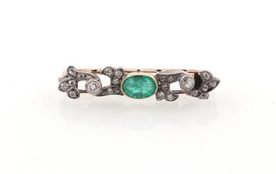 Diamant Smaragdbrosche - Exkluzivní šperky