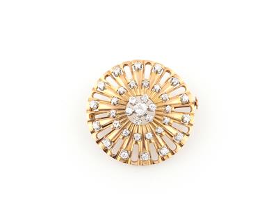 Brillantbrosche zus. ca. 3 ct - Exquisite jewellery