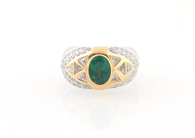 Diamant Smaragdring - Exquisite jewellery