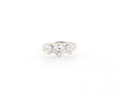 Altschliffdiamant Ring zus. ca. 2,60 ct - Erlesener Schmuck