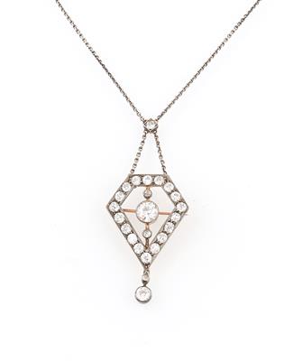 Altschliffbrillant Collier zus. ca. 2,65 ct - Erlesener Schmuck