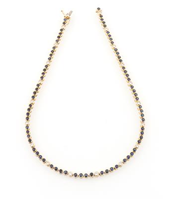 Brillant Saphir Collier - Erlesener Schmuck