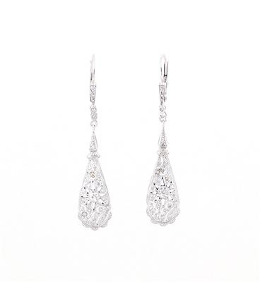 Diamant Ohrgehänge zus. ca. 0,50 ct - Exquisite jewellery
