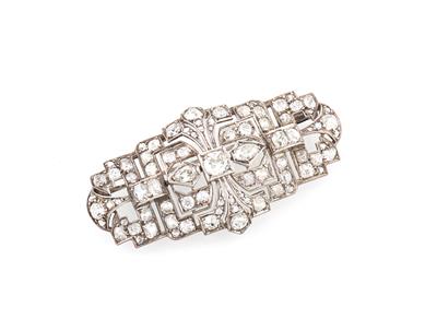 Diamantbrosche zus. ca. 4,50 ct - Exquisite jewellery