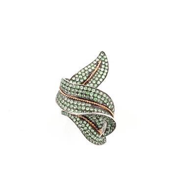 Granatring zus. ca. 4,50 ct - Exquisite jewellery