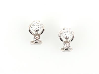 Brillantohrclips zus. ca. 1,50 ct - Exquisite jewellery