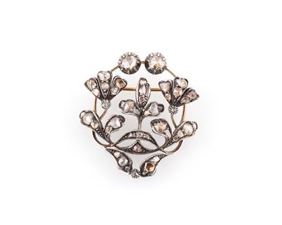 Diamantbrosche zus. ca. 1,70 ct - Exkluzivní šperky