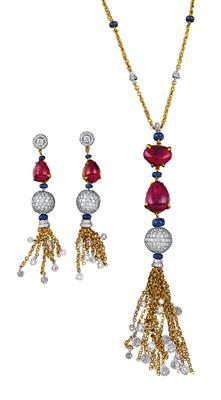 Brillant Spinellgarnitur - Exquisite jewellery