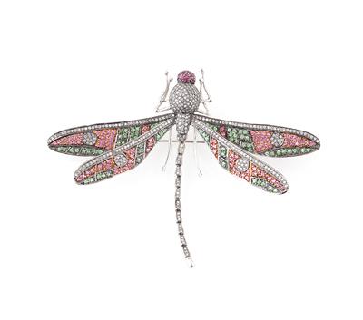 Brillantbrosche Libelle zus. ca. 1,50 ct - Exquisite jewellery