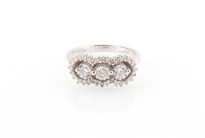 Brillantring zus. ca. 0,90 ct - Erlesener Schmuck