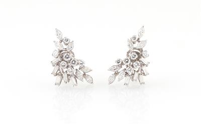 Diamant Ohrclips zus. ca. 3 ct - Exquisite jewellery