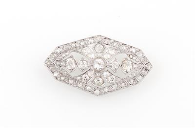 Diamantbrosche zus. ca. 3,50 ct - Erlesener Schmuck