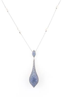 Saphircollier zus. ca. 6 ct - Exquisite jewellery