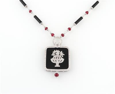 Brillant Onyxcollier - Exquisite jewellery