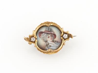 Altschliffdiamant Brosche - Exquisite jewellery