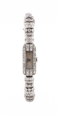 Diamant Damenarmbanduhr zus. ca. 2 ct - Exquisite jewellery