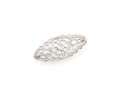 Diamantbrosche zus. ca. 1,20 ct - Exkluzivní šperky