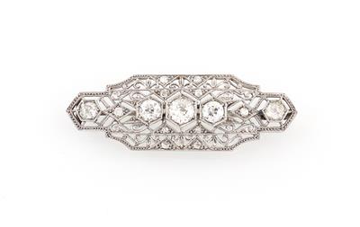 Diamantbrosche zus. ca. 1,70 ct - Exquisite jewellery