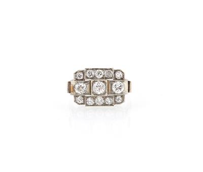 Altschliffdiamant Ring zus. ca. 1 ct - Exquisite jewellery