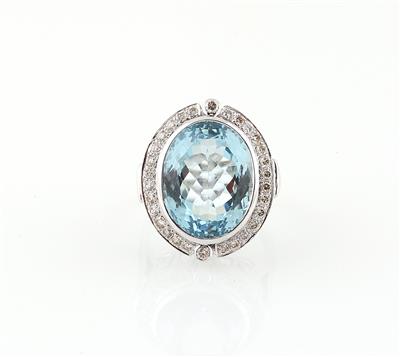 Aquamarinring ca. 13 ct - Gioielli scelti