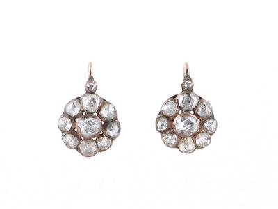Diamantrauten Ohrringe zus. ca. 1,30 ct - Gioielli scelti