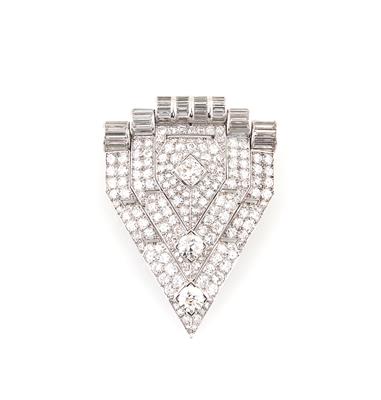 Diamantbrosche zus. ca. 18,45 ct - Gioielli scelti